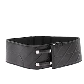 Ceinture en cuir noire - Yves Saint Laurent