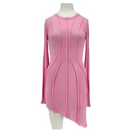 Autre Marque Vestido rosa asimétrico