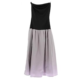 Autre Marque Robe longue bustier noire et grise ANNA QUAN