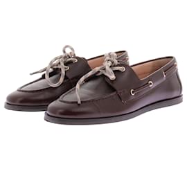 J.Crew Mocassini in pelle bordeaux