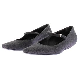 Autre Marque Graue Mary Jane Ballerinas "Regane"