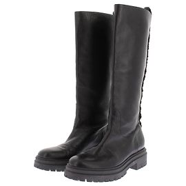 Autre Marque Botas altas de cuero negro ELLEME