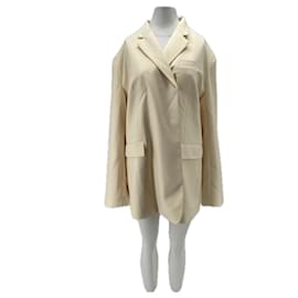 Autre Marque Blazer BAZILIKA de algodón crema