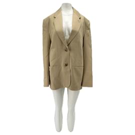 Blazer beige de lana - By Malene Birger