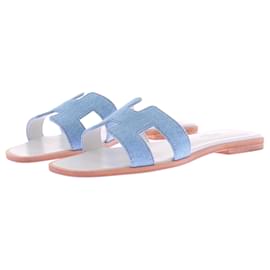 Hermès Sandali "Oran" in denim