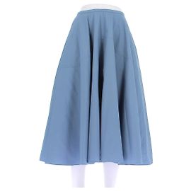 Autre Marque Falda acampanada azul de largo medio BITE