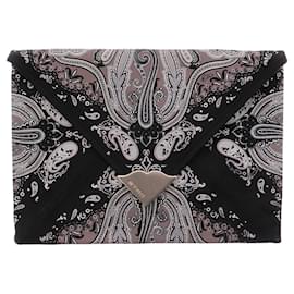 Etro Umschlagtasche Bandana Print Schwarz