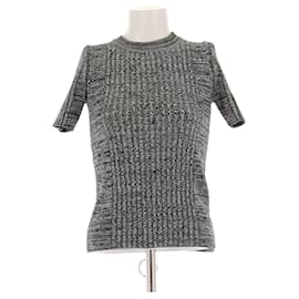Top de lana a canalé gris Paco Rabanne