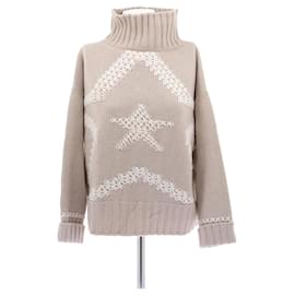 Lorena Antoniazzi Pullover mit hohem Kragen aus Wolle mit Stern