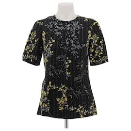 Marni Top amarillo y negro de lana