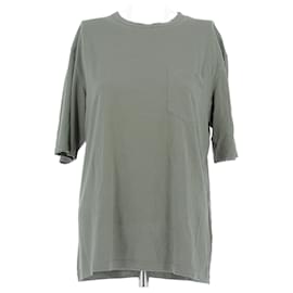 T-shirt Officine Generale kaki en coton manches 3/4 - Autre Marque