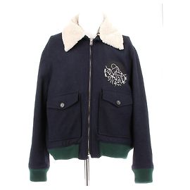 Giacca Kenzo Blu Navy Lana e Nylon M