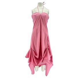 Autre Marque NINETY PERCENT Rosa Ärmelloses Baumwollkleid Lang XS