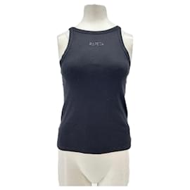 Gestuz Schwarzes Baumwoll Tanktop S
