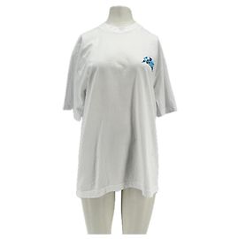 Autre Marque Camiseta blanca estampada de manga corta POUBEL