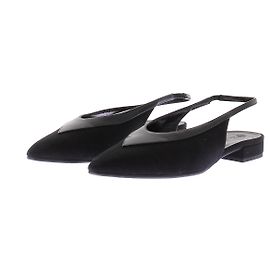 Loro Piana Slingbacks pretos "Rebecca"