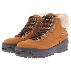 Botas de ante y lana camel Polo Ralph Lauren