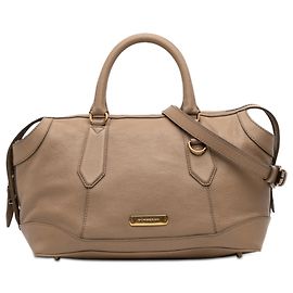 Bolso mediano de cuero marrón Kirley de Burberry