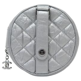NEW CHANEL ROUND QUILTED LEATHER BELT WALLET BAG