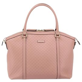 Borsa a mano convertibile a cupola Gucci Britt in pelle Microguccissima media