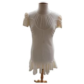 Abito Nina Ricci in seta color crema
