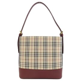 Borsa a spalla in tela Nova Check a spalla unica Burberry