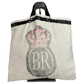 Comme Des Garcons Borsa Tote in Tela Vintage Comme Des Garçons Bianca Nera