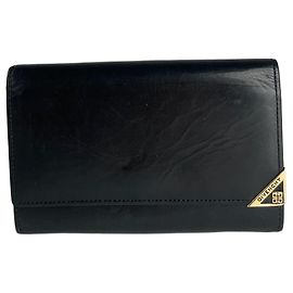 Portafoglio in pelle vintage Givenchy nero