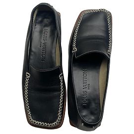 Vintage Louis Vuitton Lederloafer schwarz EU35,5