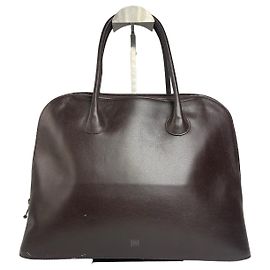 Borsa in pelle Issey Miyake vintage marrone