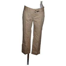 Pantalones 3/4 de algodón beige Dolce & Gabbana