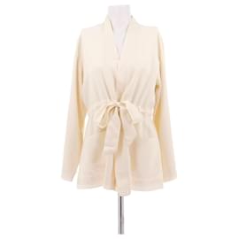 Kimono in seta color crema Eres