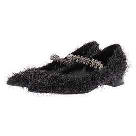 Jimmy Choo Pumps aus Tinsel mit Kristallen Bing 25