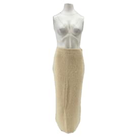 Falda beige de poliéster By Malene Birger