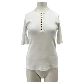 Top en coton blanc à boutons SéZane