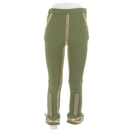 Louis Vuitton Pantalón caqui con detalles dorados