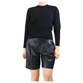 Schwarzer Kaschmir-Pullover - Größe UK 8 - Autre Marque