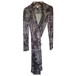 Diane Von Furstenberg Vestido envolvente de seda estampada
