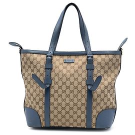 Borsa Tote convertibile Gucci in tela GG beige