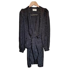 Vestido de seda negro Zadig & Voltaire