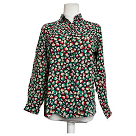 Blusa abstracta multicolor vintage Dior M