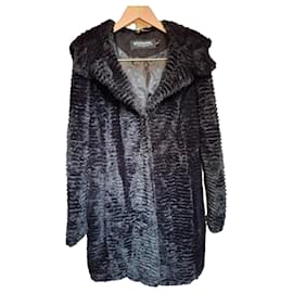 Black Faux Fur Coat Beaumont - Autre Marque