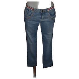 Jean Ermanno Scervino Street Slim Bleu Denim 40 IT