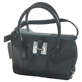 Borsa in pelle nera Le Tanneur