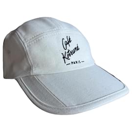 Autre Marque Nuovo Cappellino Maison Kitsuné Ecru – 5 Pannelli