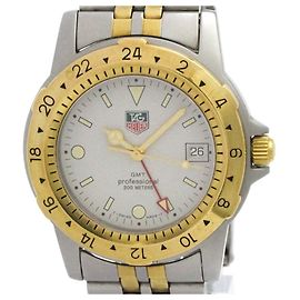 TAG HEUER 1500 GMT Relógio masculino de quartzo em aço dourado 155.706