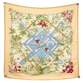 NEUES HERMES SERENITE VON ZOE PAUWELS SEIDENTUCH BEIGE CARRE SILK SCARF - Hermès