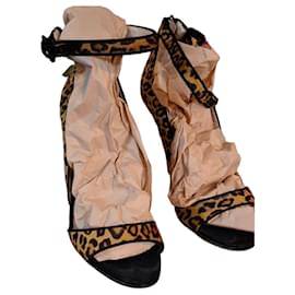 Sandali con tacco Miu Miu leopardati