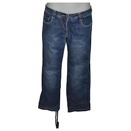 Jeans anchos Kenzo azules de algodón talla 40