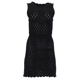 Vestido Mini Maje en Algodón Negro